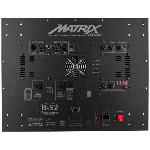 Main product image for B-52 Matrix-1500 BBE 3-Ch Plate Amplifier 1200W 299-2333